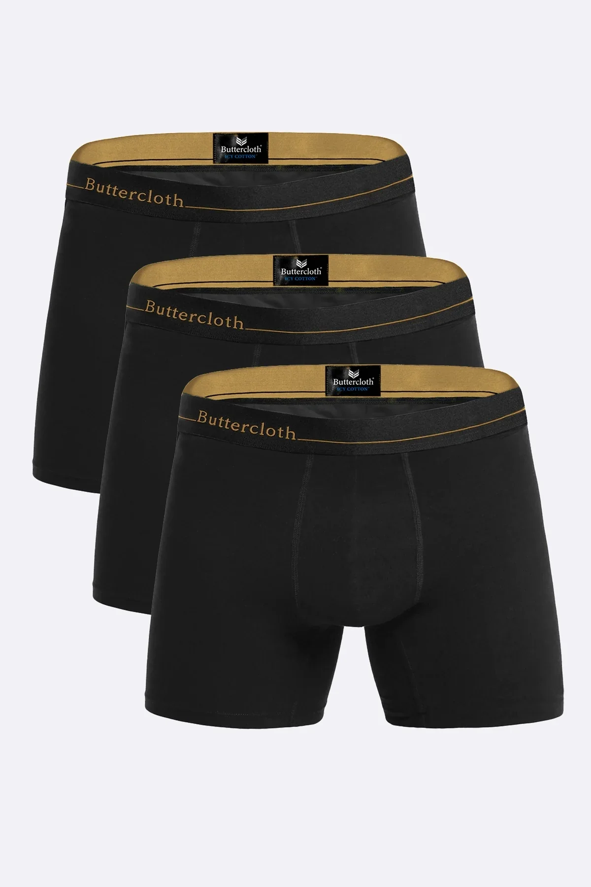 Brisk Escape In Icy Cotton 3 Pack Black Gold