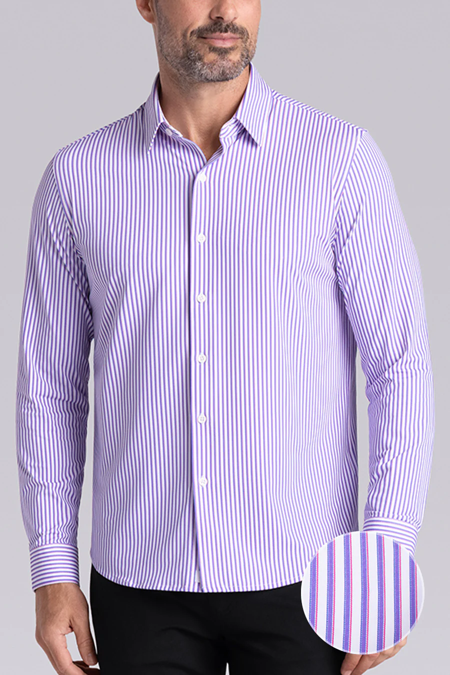 Crowd Pleaser in White Purple - Image 2