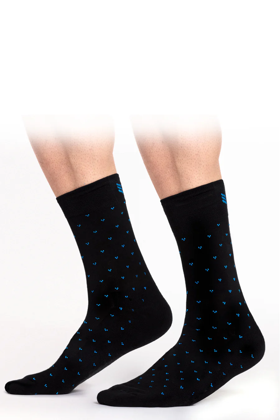 Step In Style Socks In Black Cyan 3 Pack - Image 4