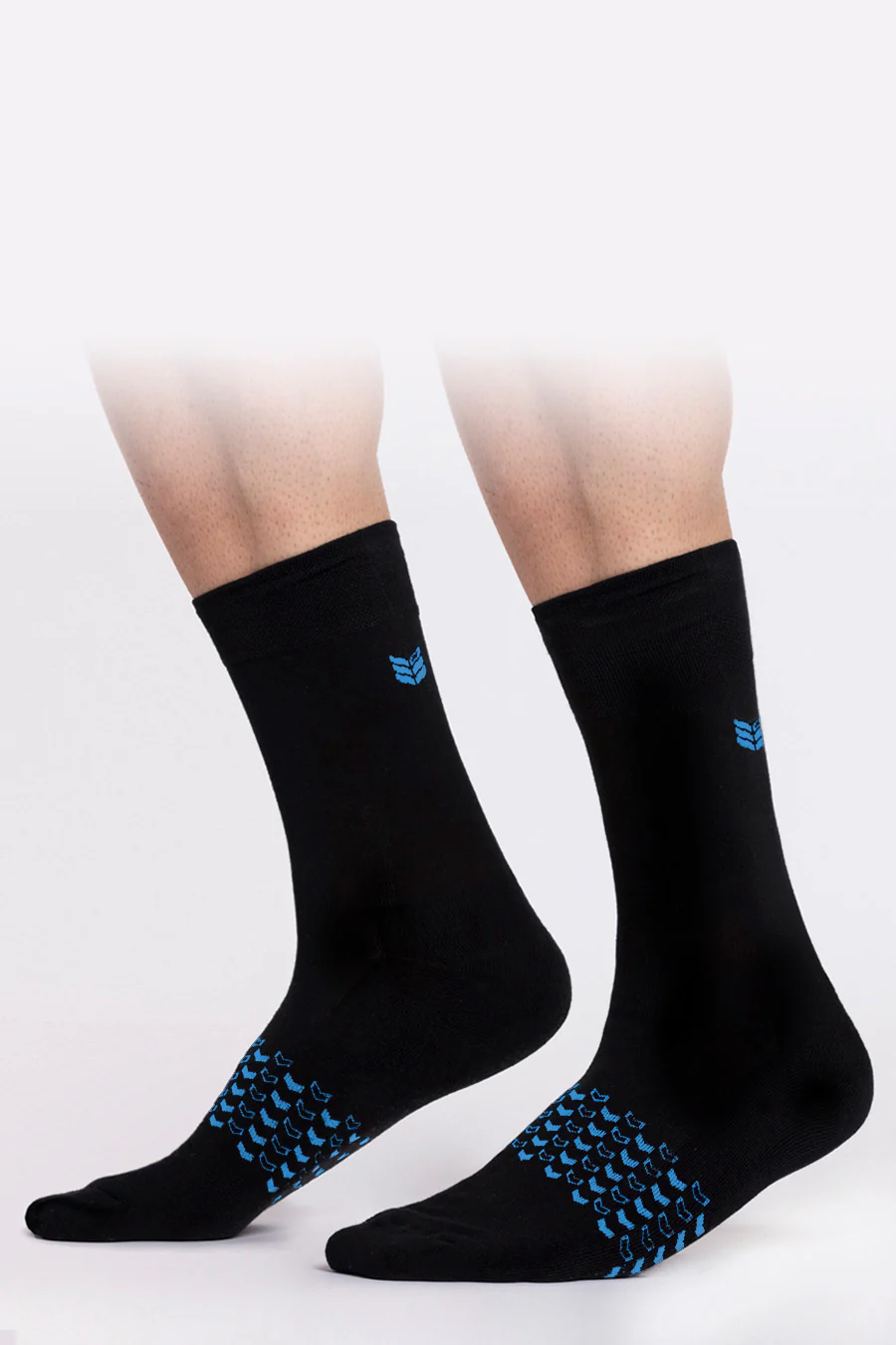 Walk This Way Socks in Black Cyan - Image 4